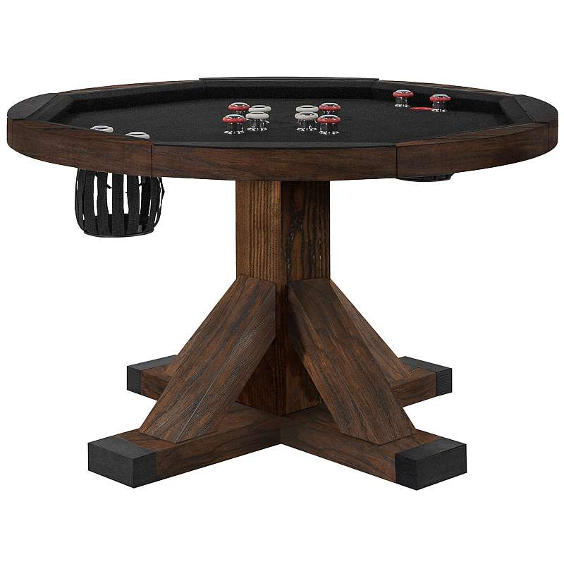 Sterling 3 in 1 Game Table with Bumper Pool - Rustic Series - Image 9